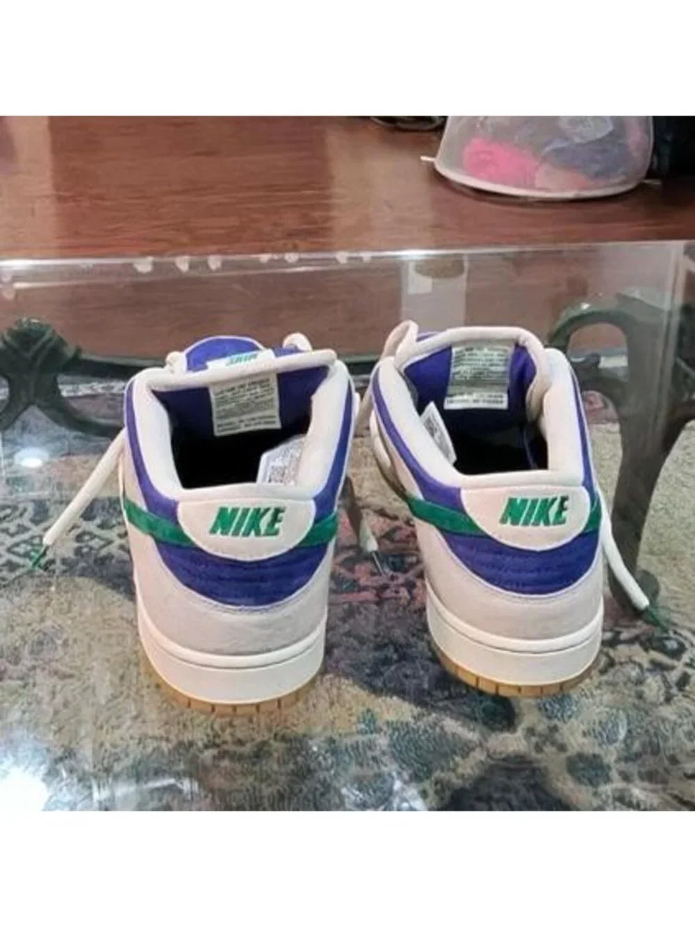 Nike SB Dunk Low Pro Deep Royal Green White Gum HF3704-001 - Mens 13